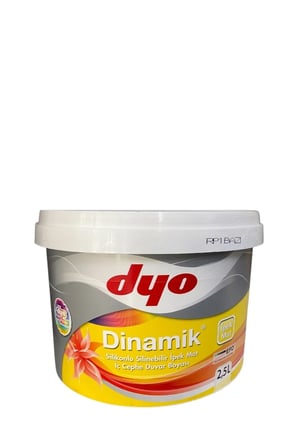 Dinamik Silikonlu Silinebilir Ipek Mat Iç Cephe Duvar Boyası 0069 Bahçe Kapısı 2.5 Lt