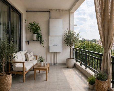 PVC Kombi Dolabı En×Boy×Der: 58×132×40 cm Balkon İç-Dış Mekan Mutfak için Dayanıklı Dolap