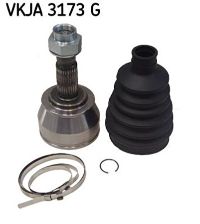 Skf Vkja3173G Aks Kafası Fıorıno Punto Stılo 1.3Jtd 16V Alfa Romeo Mıto 1.3 Mtj (Tekerlektarafı Dış Freze 25. Tekerlek Tarafı İç Frze 24. Conta Capı 51 Mm. Uzunluk 146.5Mm)