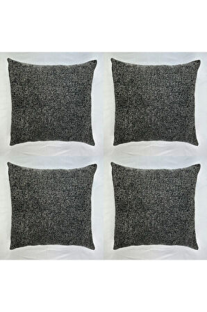 Dekoratif Şönil Kırlent Kılıfı 4'lü 40x40