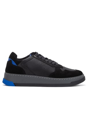 Süet Detaylı Hakiki Deri Kadın Sneaker