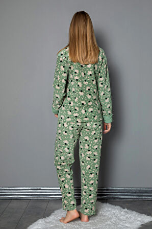 Nisanca Kışlık Kadın Polar Pijama Takımı - Yılbaşı Pijaması 