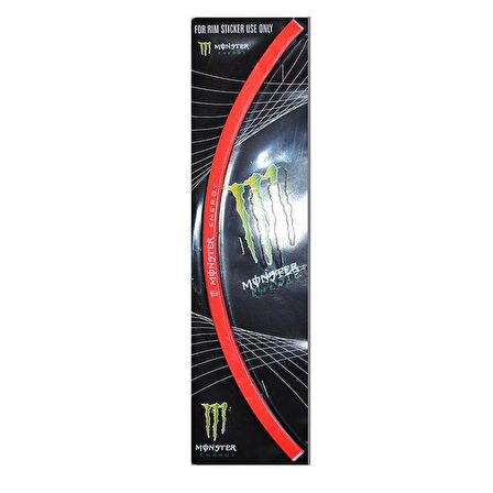 Universal Monster Jant Şeridi Kırmızı