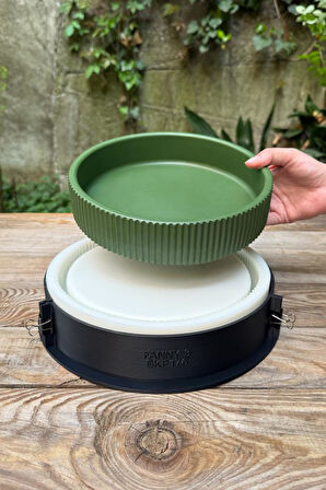 FANNY 3 Tırtıklı Kasnaklı Silikon Kap Kalıbı