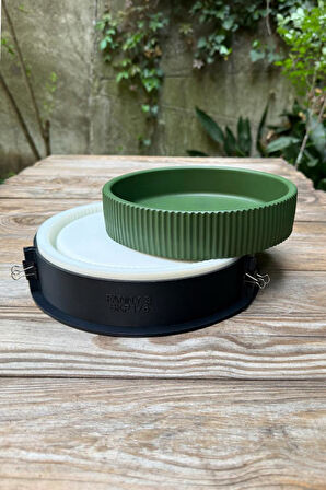 FANNY 3 Tırtıklı Kasnaklı Silikon Kap Kalıbı