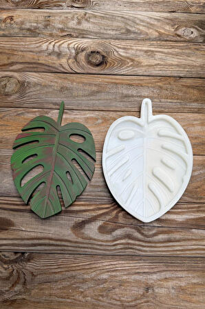 Monstera Büyük Silikon Tepsi Kalıbı