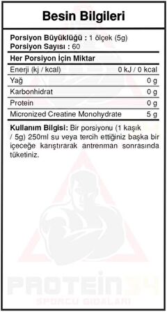 Bigjoy Sports Creabig Powder Mikronize Kreatin 300 gr