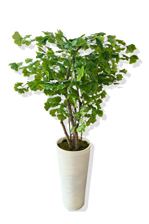 YEŞİL SAKURA 200 CM YAPAY AĞAÇ 80X40 BEYAZ KUMSAL SAKSI