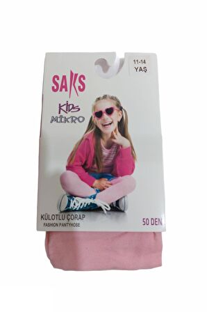 Saks Mikro 50 Kız Çocuk Külotlu Çorap