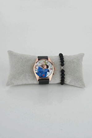 Kadın Kol Saati Özel Resim Minimal Kalp Bileklik Hediye Kişiselleştirilebilir