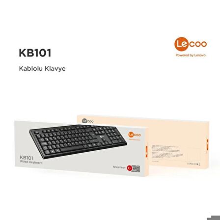 KB101 USB/KABLOLU SİYAH Q KLAVYE