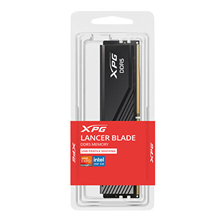 XPG Lancer Blade Siyah DDR5-6000Mhz CL30 16GB (1x16GB) Single (30-40-40) 1.35V