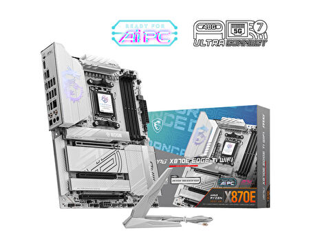 MAG X870E EDGE TI WIFI AM5 DDR5 8400(OC) M.2 2.5G Lan HDMI Wifi 7 ATX