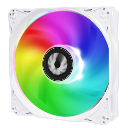 BFENIX-120 x 120 x 25mm RGB KASA FANI -BEYAZ