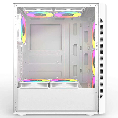  GB-T005MW USB3.0 RGB fan Mesh Panel Beyaz kasa (PSU Yok)