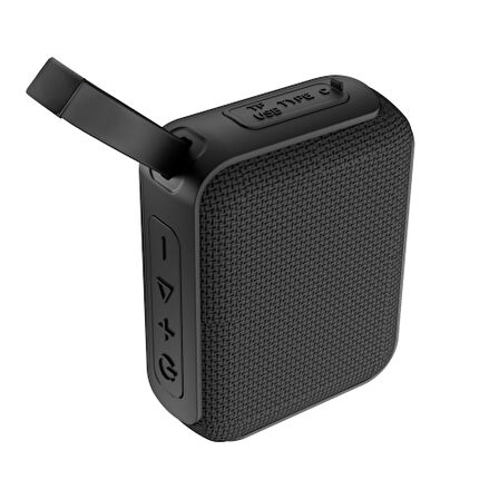 ASONIC AS-03, SİYAH, 5W, BT/USB/TF/TWS, 1200mAh Batarya, Bluetooth V5.3, Kablosuz, Taşınabilir, Speaker