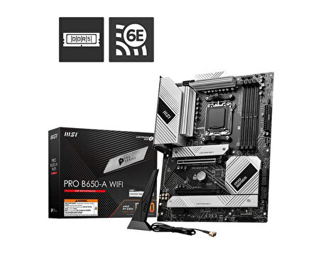  PRO B650-A WIFI AM5 DDR5 7600MHZ(OC) HDMI DP 3x M.2 USB 20 Gbps 2.5G LAN WI-FI 6E ATX