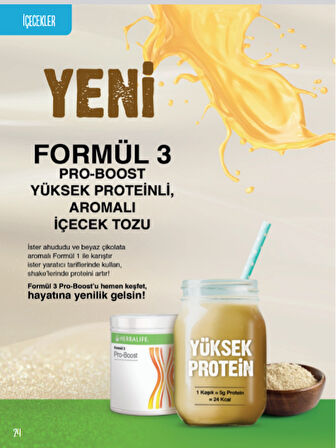 Pro-Boost – Nötr Aromalı Protein İçecek Tozu