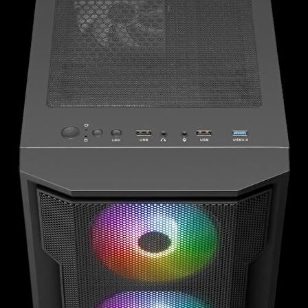 GAMDIAS ATHENA M6 Lite, 750W, Tempered Glass, Mesh, ARGB, 80+ Bronze, ATX, GAMING KASA