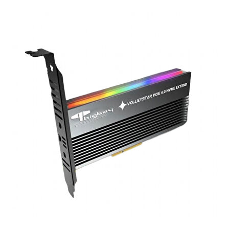 PCIe 4.0 x4 M.2 x4 Soğutuculu RGB 1xNVMe Çevirici Ünite