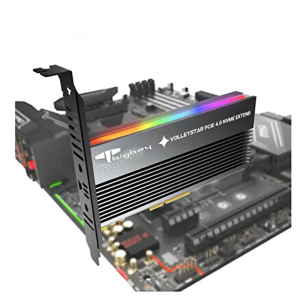 PCIe 4.0 x4 M.2 x4 Soğutuculu RGB 1xNVMe Çevirici Ünite