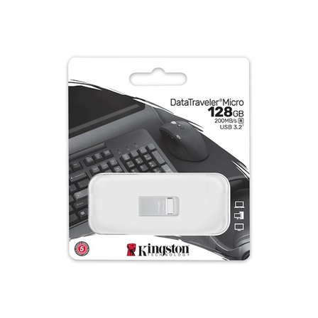 Kingston DataTraveler Micro USB Bellek 128 GB USB 3.2