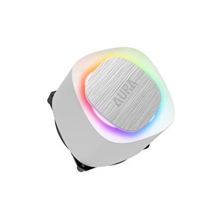 GAMDIAS AURA GL120 V2 WH, White Edition, 120mm,  RGB, 1 Fanlı, CPU Sıvı Soğutma
