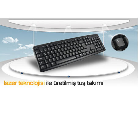  KM-3055 STANDART KLAVYE USB SİYAH