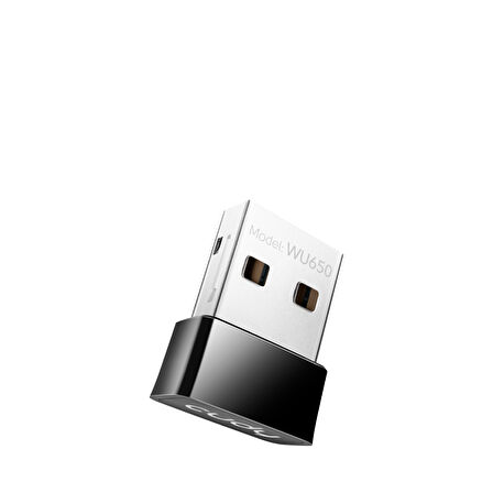 WU650 AC650 2.4GHz/5GHz 650Mbps 2dBi Dahili Anten MU-MIMO Kablosuz USB Wi-Fi Adaptör