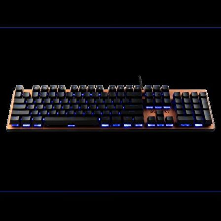 GAMDIAS AURA GK1, USB Kablolu, İngilizce,  Çok Renkli Arka Aydınlatma, Red Mekanik Switch, Brown Edition, Gaming Klavye