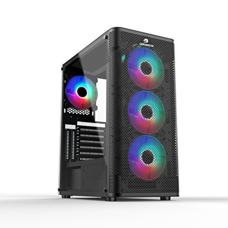  gb-m206b usb3.0 argb fan siyah metal kasa (psu yok)