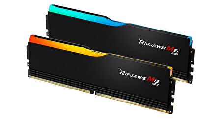  Ripjaws M5 Siyah RGB DDR5-6400Mhz CL36 32GB (2x16GB) Dual (36-48-48-96) 1.35V