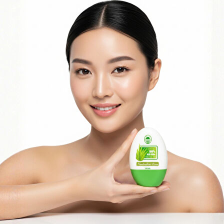 Aloe Vera Nemlendirici Krem – Cildi Yatıştırır ve Derinlemesine Nemlendirir | Hafif Yapı | Doğal İçerik | Yüz ve Vücut Kullanımı | Kuru ve Hassas Ciltler İçin Uygun |100 ml