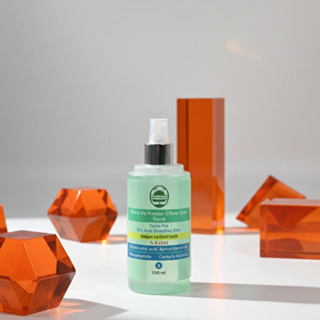 Kuru ve Hassas Ciltler İçin Tonik – Nazik Temizlik, Nem Desteği, Paraben İçermez, Cilt Yatıştırıcı, Gözenek Sıkılaştırıcı ve Günlük Kullanıma Uygun, Hassas Ciltler İçin Güvenli, Cilt Tonunu Dengeleyici ve Ferahlatıcı Bakım Ürünü