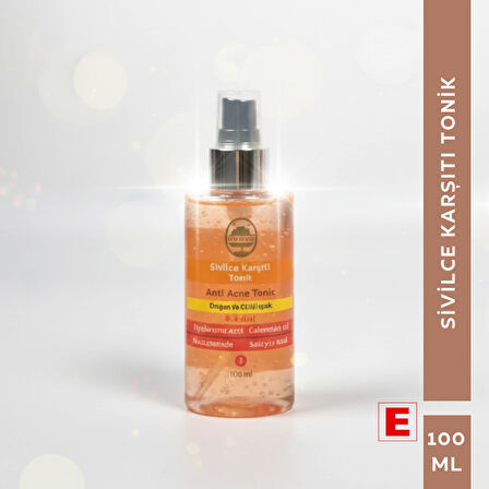 Sivilce Karşıtı Yüz Toniği | Gözenek Sıkılaştırıcı & Yağ Dengeleyici Tonik | Cilt Arındırıcı Tonik | Günlük Cilt Bakımı İçin Tonik | Sivilceye Karşı Etkili Doğal Tonik | Parlamayı Azaltır | Cilt Dengesini Sağlar | Karma ve Yağlı Ciltler İçin Uygun | 