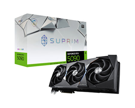 MSI VGA GEFORCE RTX 5090 32G SUPRIM OC RTX5090 32GB GDRR7 512B DX12 PCIE 5.0 X16 (3XDP 1XHDMI)