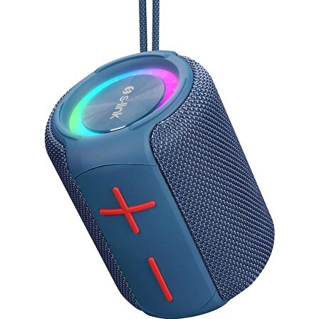 S-LINK SL-S79 Roll, Mavi, 6W, USB,TF Kart, Type-C, 1200mAh Batarya, RGB Aydınlatma, IPX5 Waterproof, Bluetooth V5.3, Kablosuz, Taşınabilir, Speaker