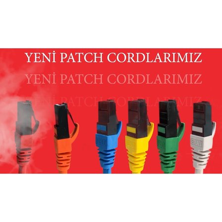 Erat Cat6 Patch Kablo 25 cm UTP LSOH Gri Ethernet Kablosu