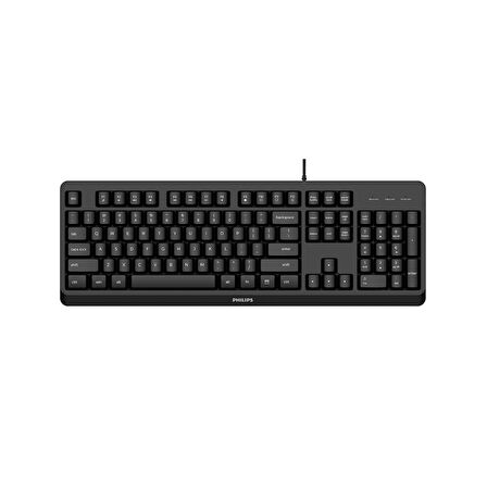 PHILIPS KABLOLU  KLAVYE SPK6207BLB SİYAH