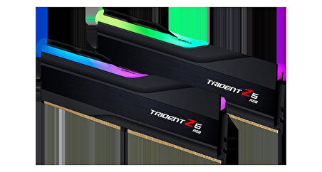  Trident Z5 RGB Siyah DDR5-7600Mhz CL36 32GB (2x16GB) DUAL (36-46-46-121) 1.4V