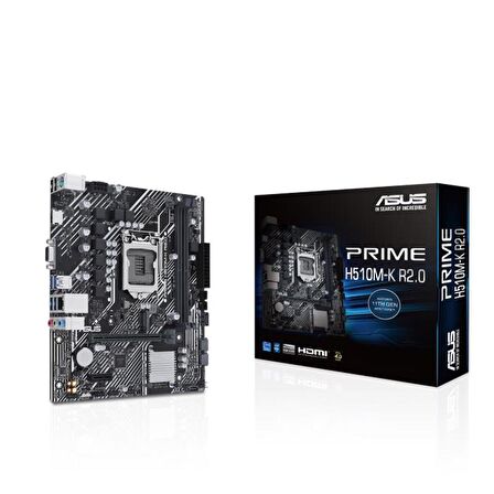 ASUS PRIME H510M-K R2.0 DDR4 3200MHZ 1XVGA 1XHDMI 1XM.2 USB 3.2 MATX 1200P (11. VE 10.NES L   LEMC  UYUMLU)