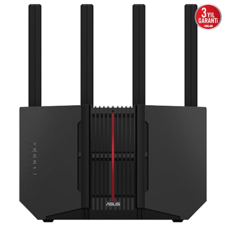 RT-BE92, BE9700, 4 Port, 9700Mbps, Tri Band, 6GHz WİFİ 7, AiMesh, Gigabit Extendable Router