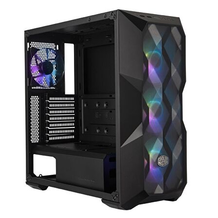 CM MasterBox TD500 V2 Siyah TG 700W 80+ ARGB 4x120mm Fanlı, Kristal Mesh Ön panelli MidTowerKasa