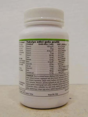 Formül 2 – Erkeklere özel - 24 Vitamin ve Mineral Kompleks 60 tablet