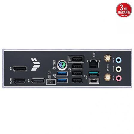 ASUS TUF GAMING B650-E WIFI, 4xDDR5, 3x M.2, HDMI, DP, Wi-Fi 6, Bluetooth v5.3, AMD Ryzen 7000 Serisi, AM5 Soket Anakart