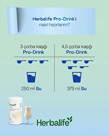 Pro Drink – Ekstra protein takviyesi için bitki bazlı, hafif vanilya aromalı toz karışım Vegan