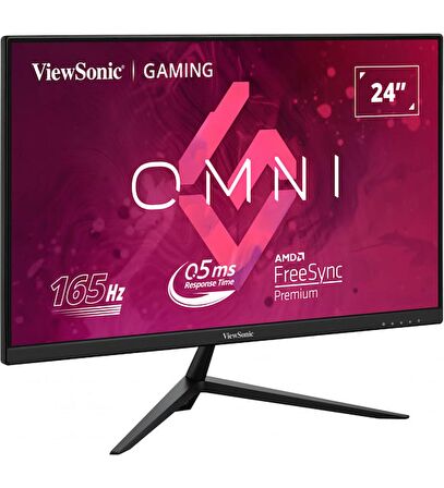 23.8 VIEWSONIC VX2428 IPS 0.5MS 180MHZ 2XHDMI 1XDP FHD 1920X1080 HOPARLÖR ÇERÇEVESİZ FREESYNC GAMING VESA SİYAH