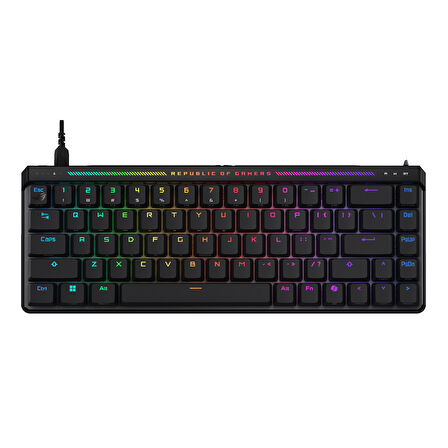  M605 ROG FALCHION ACE HFX/PBT/UK 65 ANALOG OYUN KLAVYESI YAGLANMIS ROG HFX MANYETIK ANAHTARLAR HIZLI TETIKLEME DOKUNMATİK PANEL 8000 HZ POLLING RATE INGILIZCE