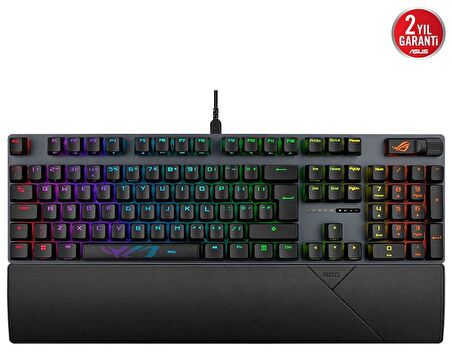 ASUS ROG STRIX SCOPE II TÜKÇE TUŞ DİZİLİMİ ROG NX SNOW MEKANİK SWITCH AURA SYNC RGB VE BİLEK DESTEĞİ