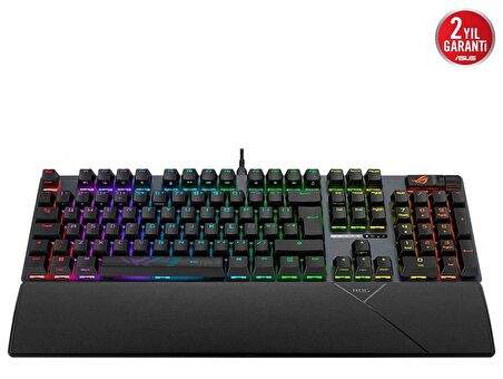 ASUS ROG STRIX SCOPE II TÜKÇE TUŞ DİZİLİMİ ROG NX SNOW MEKANİK SWITCH AURA SYNC RGB VE BİLEK DESTEĞİ